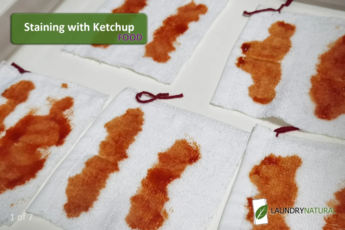 Staining with ketchup